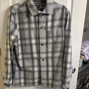 Express Gray Plaid Lightweight Jacket